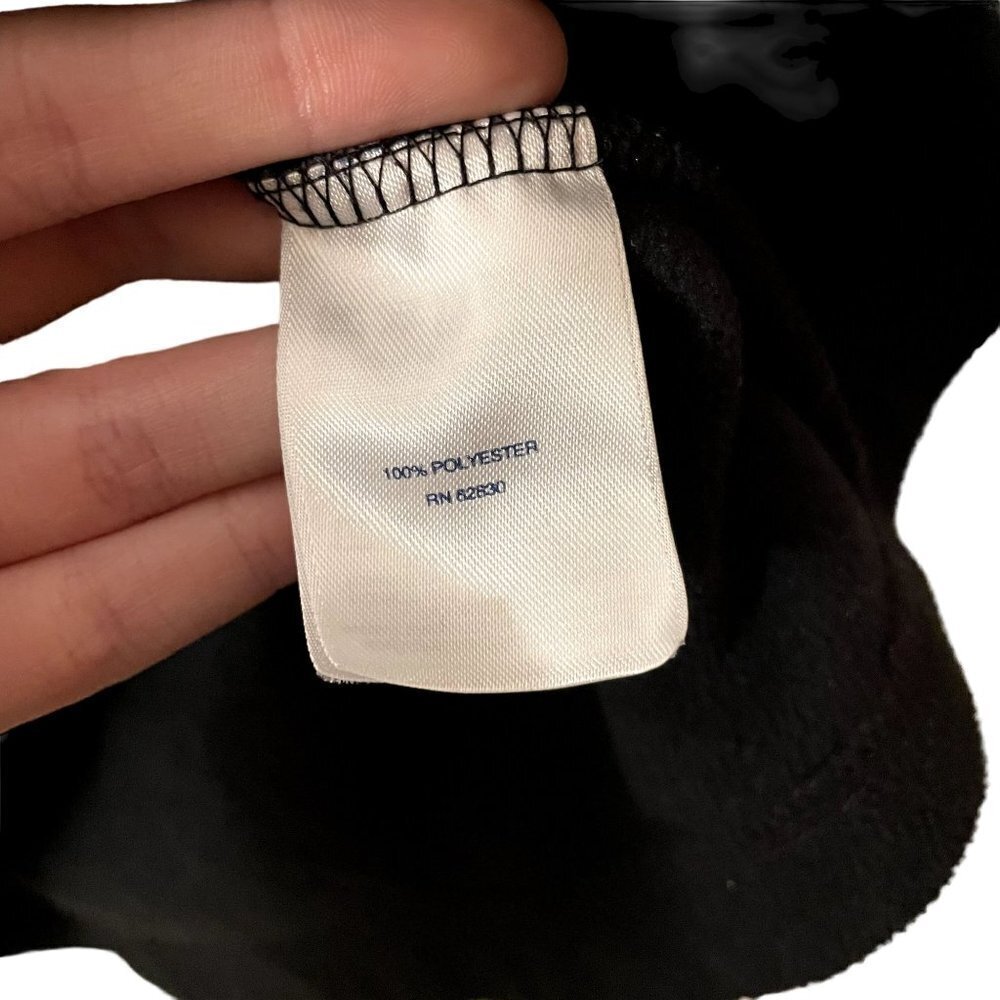 Lands' End black hoodie athleisure classic comfortable casual top jacket pockets - Picture 6 of 7